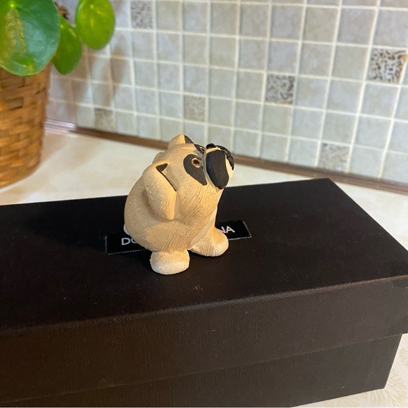 Vintage Artesania Rinconada Uruguay puppy dog figurine Boxer Bulldog Pug - Picture 7 of 7
